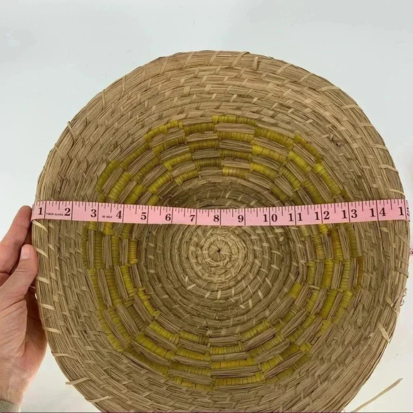 Handwoven coiled 9x15 sweetgrass basket - Picture 6 of 7